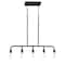 Hello Honey® Robert Stevenson Lighting Benson Exposed Bulb Metal 5-Light Linear Chandelier
